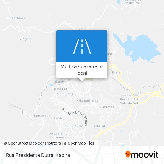 Rua Presidente Dutra mapa