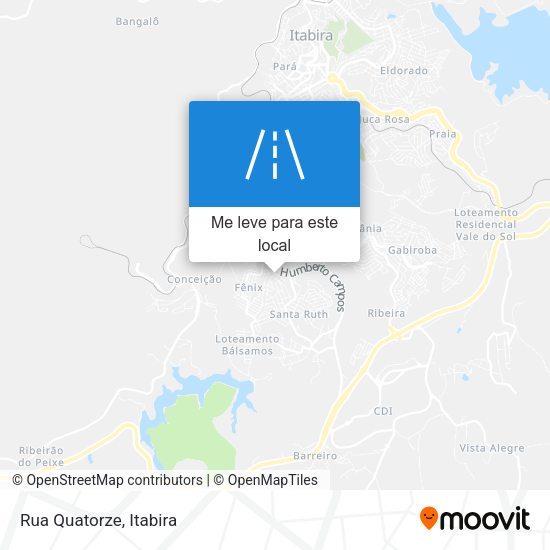Rua Quatorze mapa