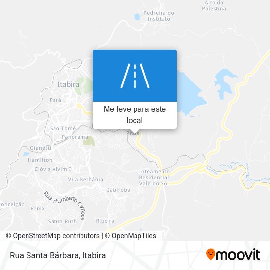 Rua Santa Bárbara mapa