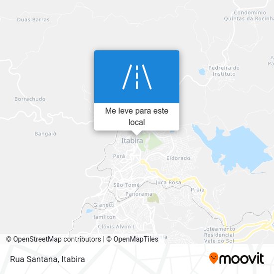 Rua Santana mapa