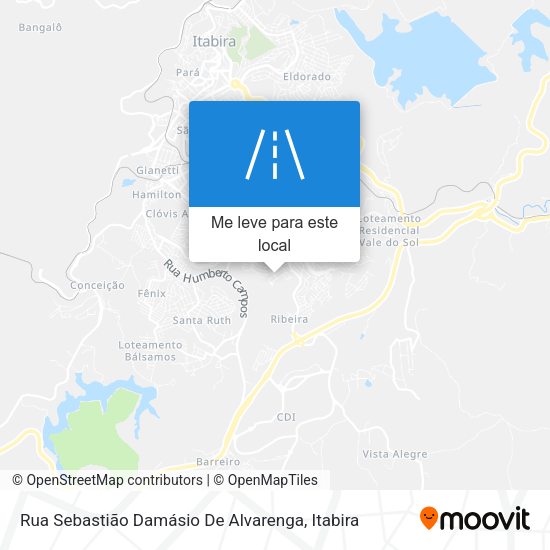 Rua Sebastião Damásio De Alvarenga mapa