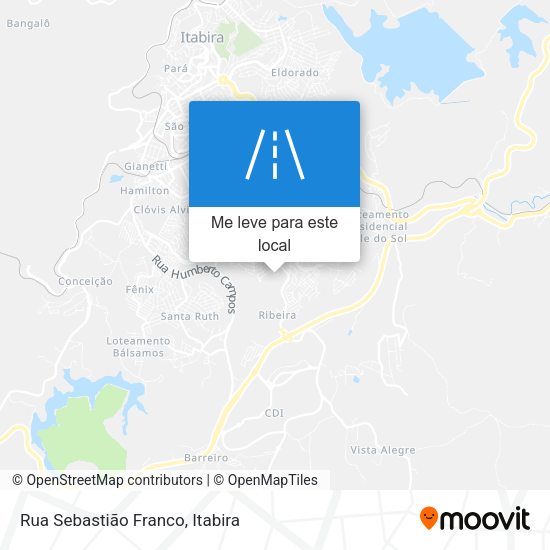 Rua Sebastião Franco mapa
