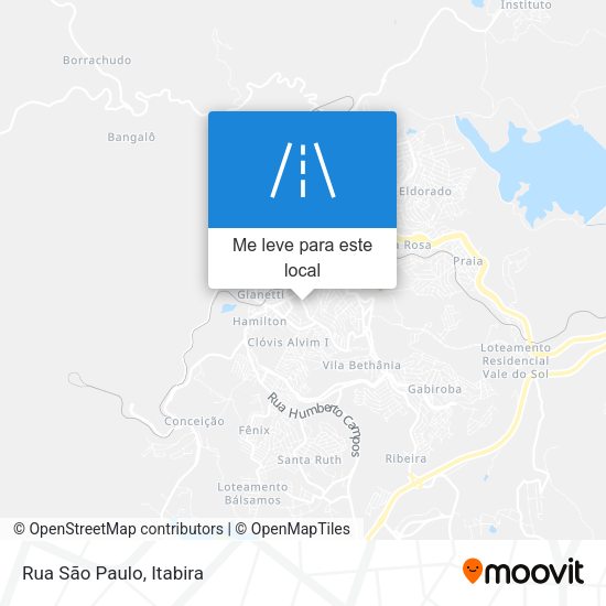 Rua São Paulo mapa