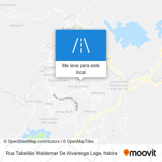 Rua Tabelião Waldemar De Alvarenga Lage mapa