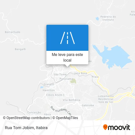 Rua Tom Jobim mapa