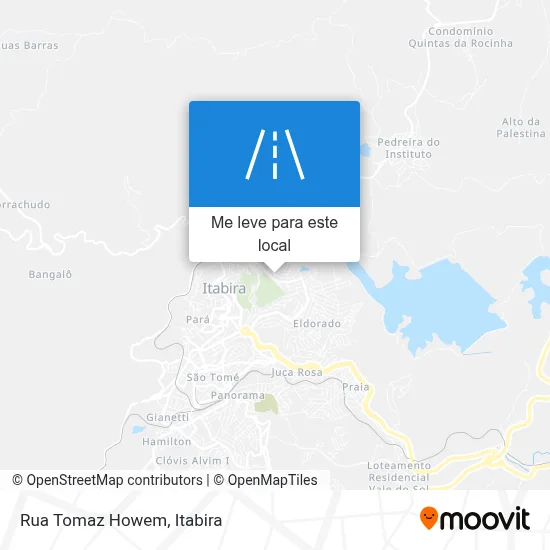 Rua Tomaz Howem mapa