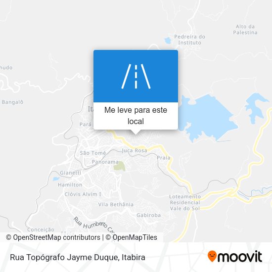 Rua Topógrafo Jayme Duque mapa