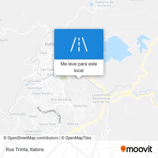 Rua Trinta mapa