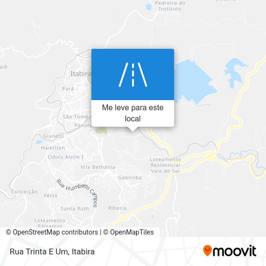 Rua Trinta E Um mapa