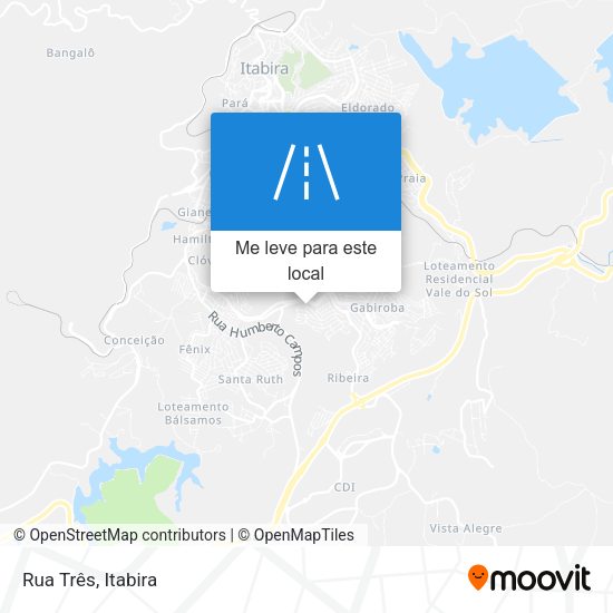 Rua Três mapa
