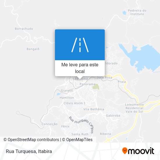 Rua Turquesa mapa