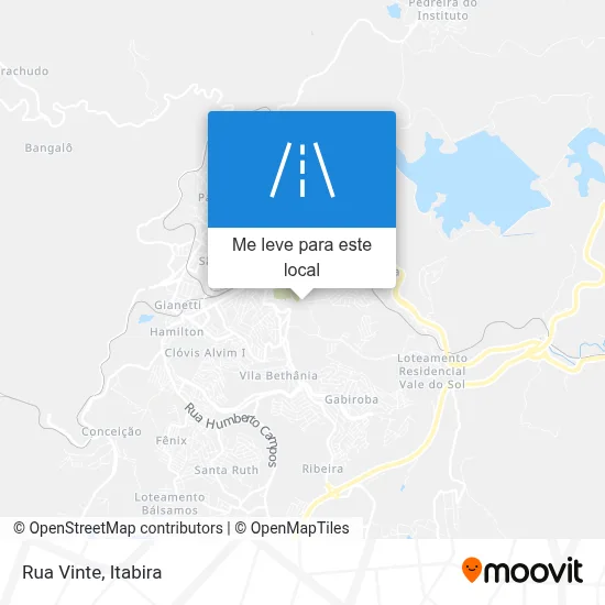 Rua Vinte mapa