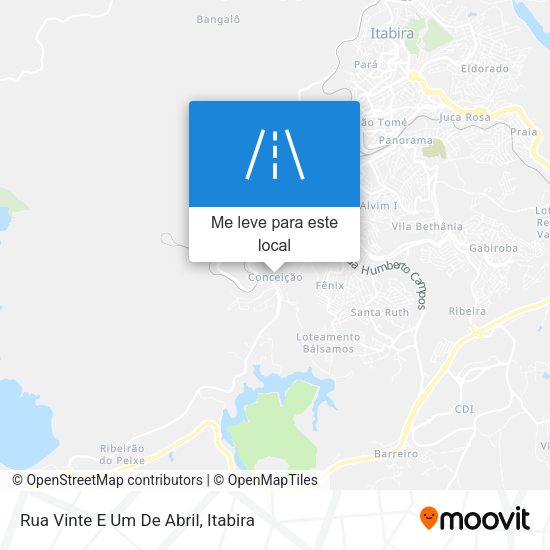Rua Vinte E Um De Abril mapa