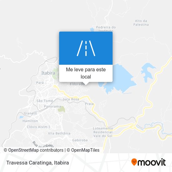 Travessa Caratinga mapa