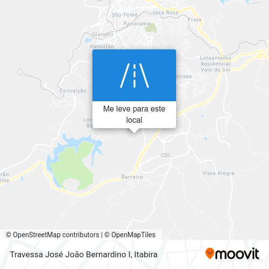 Travessa José João Bernardino I mapa