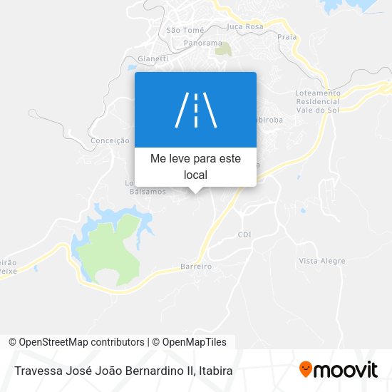 Travessa José João Bernardino II mapa