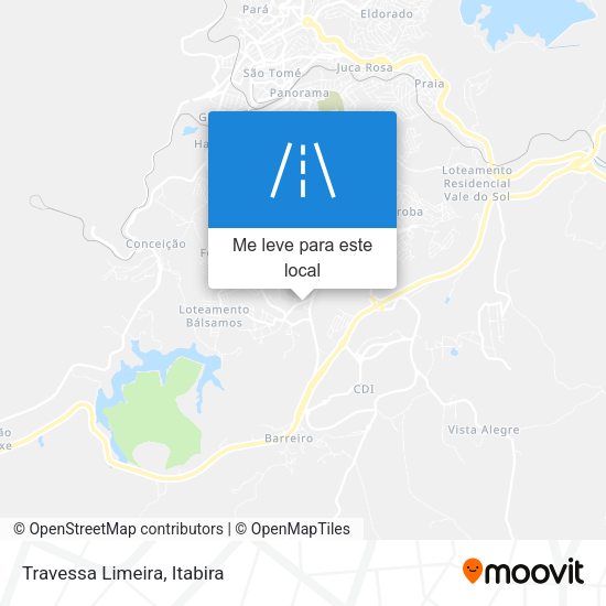 Travessa Limeira mapa