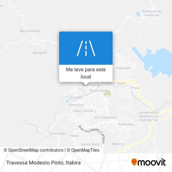 Travessa Modesto Pinto mapa