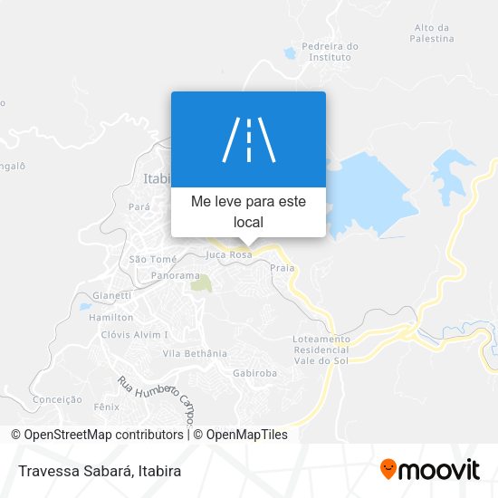 Travessa Sabará mapa