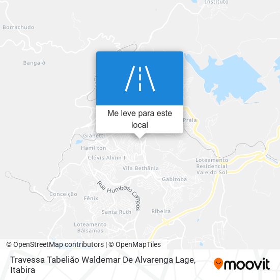 Travessa Tabelião Waldemar De Alvarenga Lage mapa