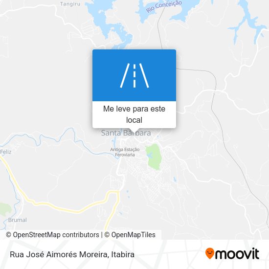 Rua José Aimorés Moreira mapa