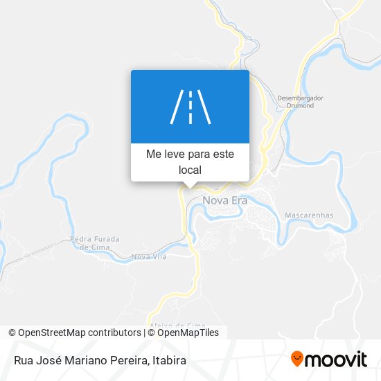 Rua José Mariano Pereira mapa