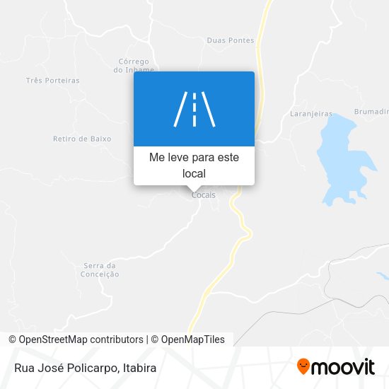 Rua José Policarpo mapa