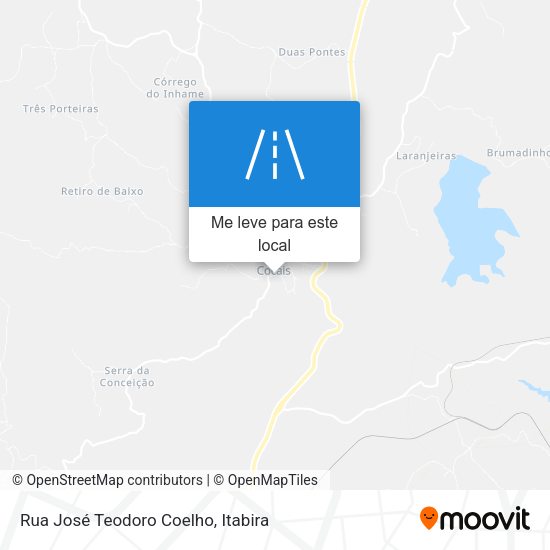 Rua José Teodoro Coelho mapa