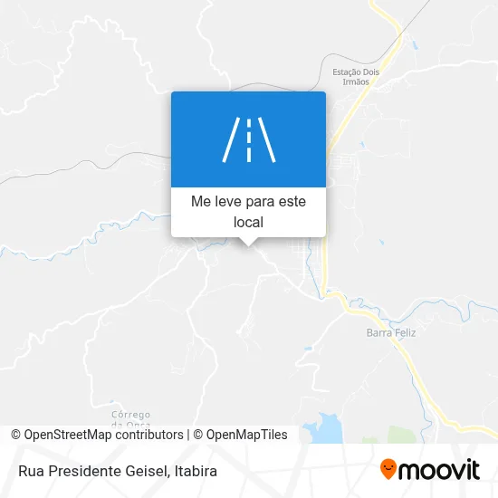 Rua Presidente Geisel mapa