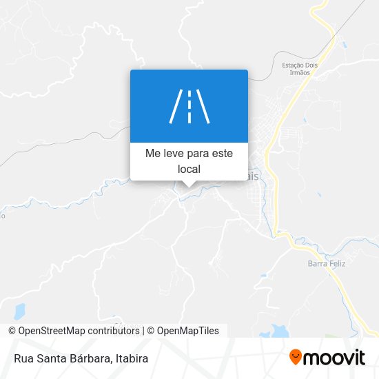 Rua Santa Bárbara mapa
