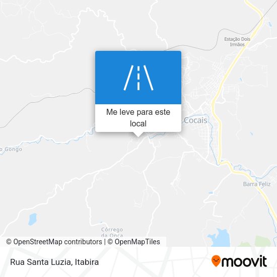 Rua Santa Luzia mapa