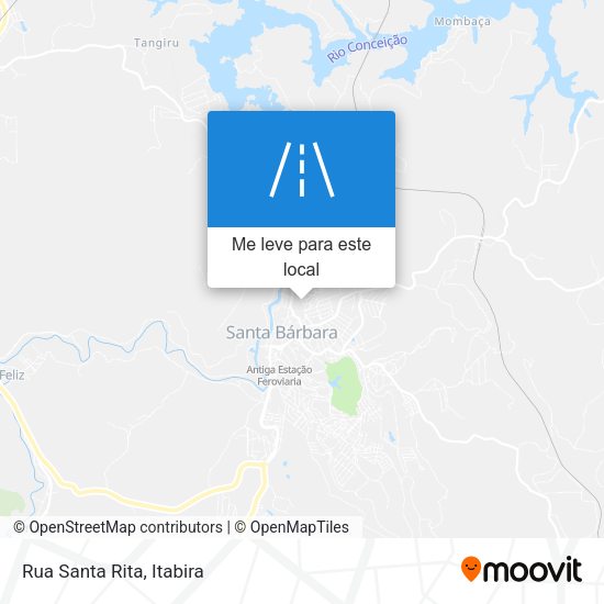 Rua Santa Rita mapa