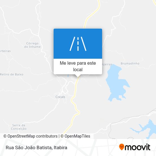 Rua São João Batista mapa