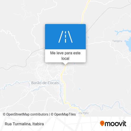 Rua Turmalina mapa