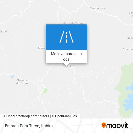 Estrada Para Turvo mapa