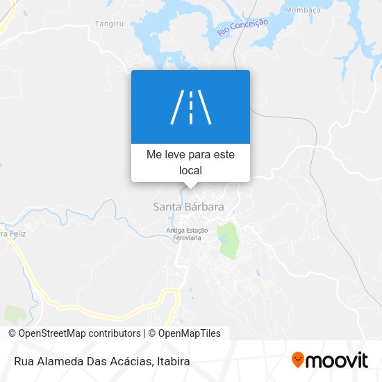 Rua Alameda Das Acácias mapa