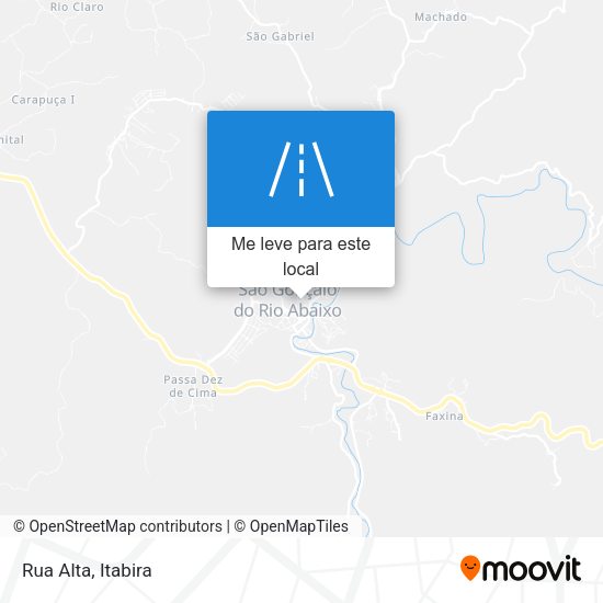 Rua Alta mapa