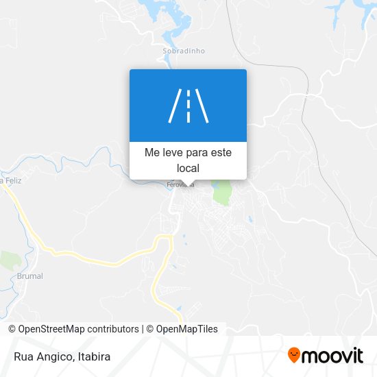 Rua Angico mapa
