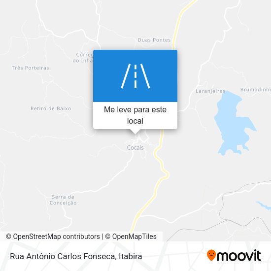 Rua Antônio Carlos Fonseca mapa