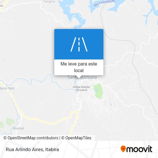 Rua Arlindo Aires mapa