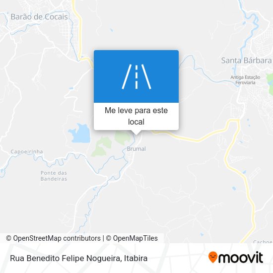 Rua Benedito Felipe Nogueira mapa