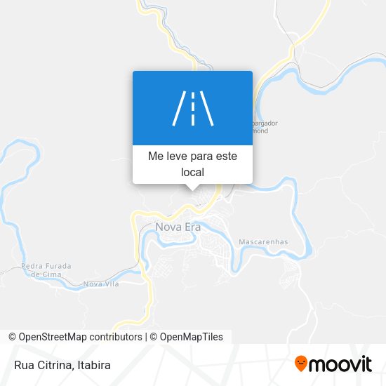 Rua Citrina mapa