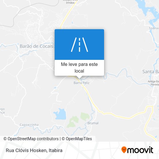 Rua Clóvis Hosken mapa