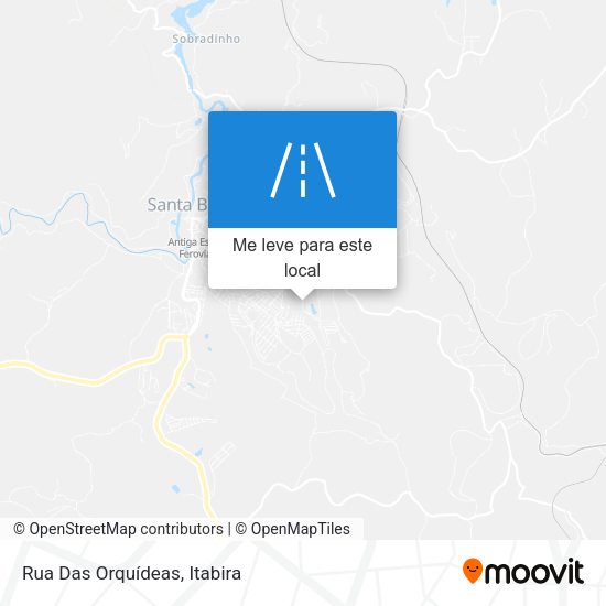 Rua Das Orquídeas mapa
