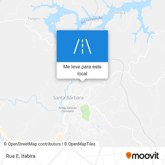 Rua E mapa