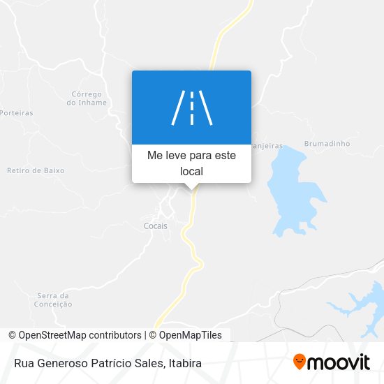 Rua Generoso Patrício Sales mapa