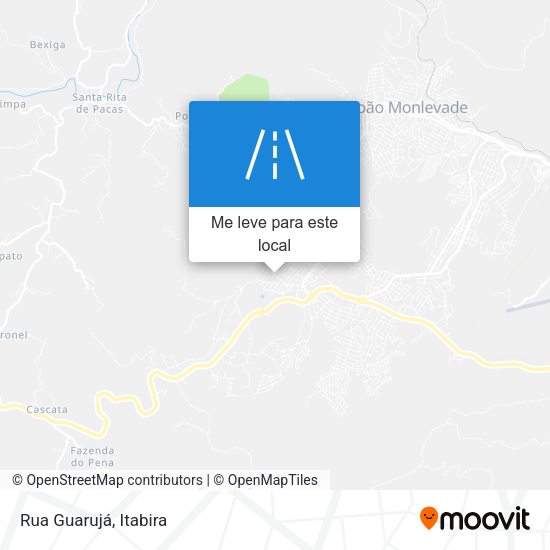 Rua Guarujá mapa