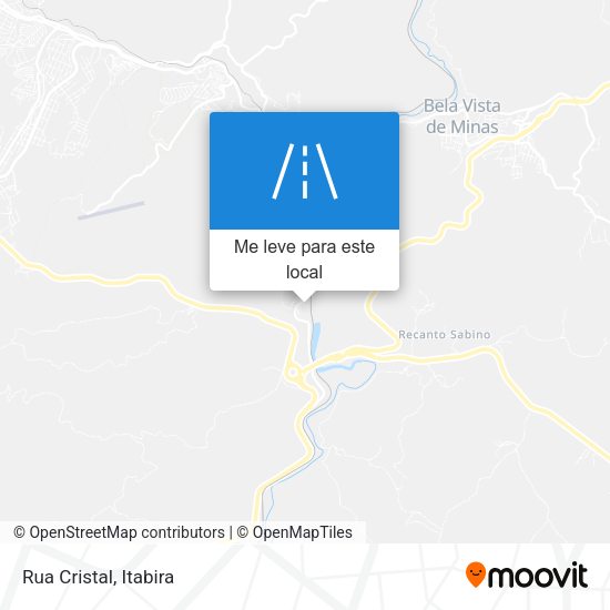 Rua Cristal mapa