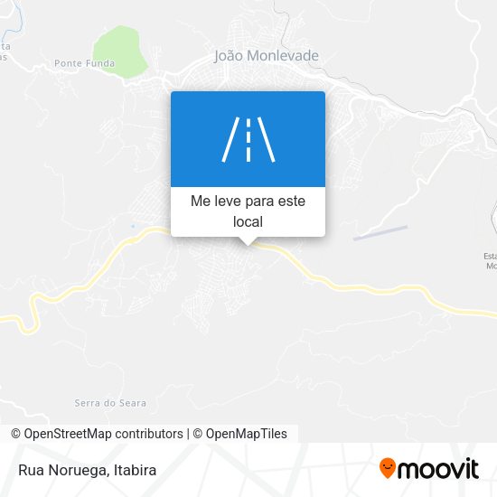 Rua Noruega mapa