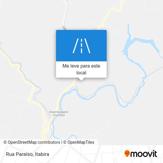 Rua Paraíso mapa